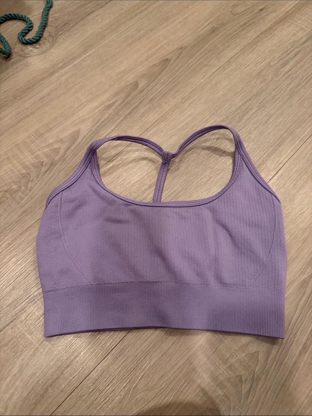 NVGTN Ribbed T-Back Bralette in Lavender